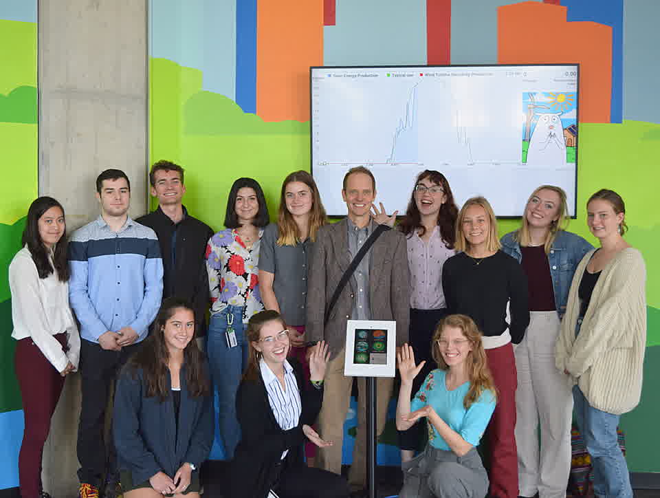 Participants in an Environmental Dashboard workshop at the Great Lakes Science Center